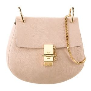 Chloe Drew Crossbody Bag Leather Small Pink